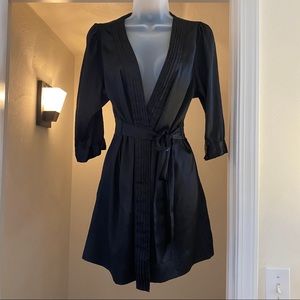 Black silky Victoria’s Secret robe